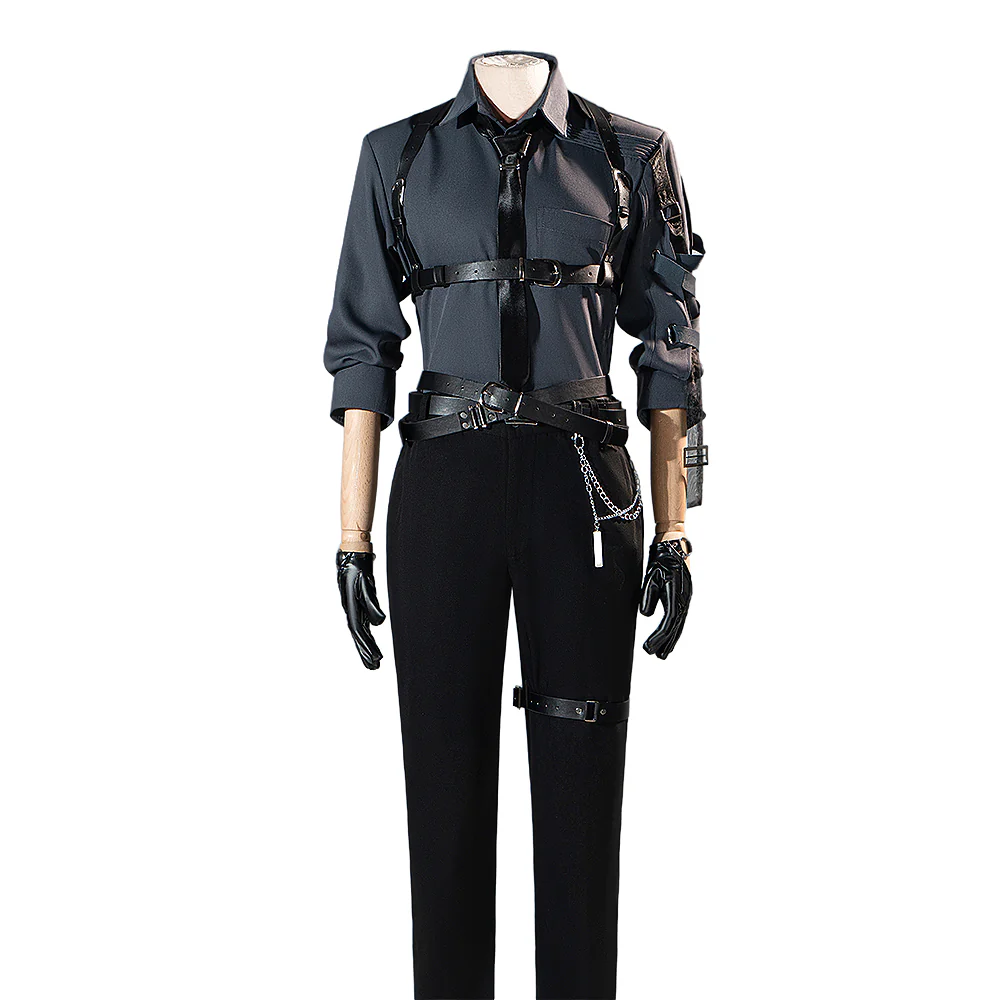 【Partially Ready For Ship】【Size XS-2XL】DokiDoki-R Game Love and Deepspace Cosplay Rafayel / Xavier / Zayne / Sylus / Caleb Total Lockdown Shirt Suit Belt Set Precise Control - Image 11