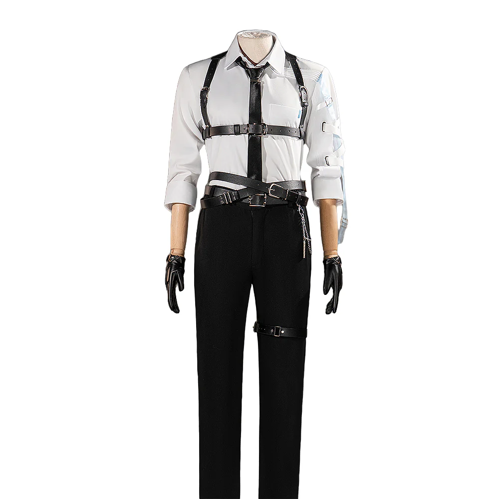 【Partially Ready For Ship】【Size XS-2XL】DokiDoki-R Game Love and Deepspace Cosplay Rafayel / Xavier / Zayne / Sylus / Caleb Total Lockdown Shirt Suit Belt Set Precise Control - Image 6