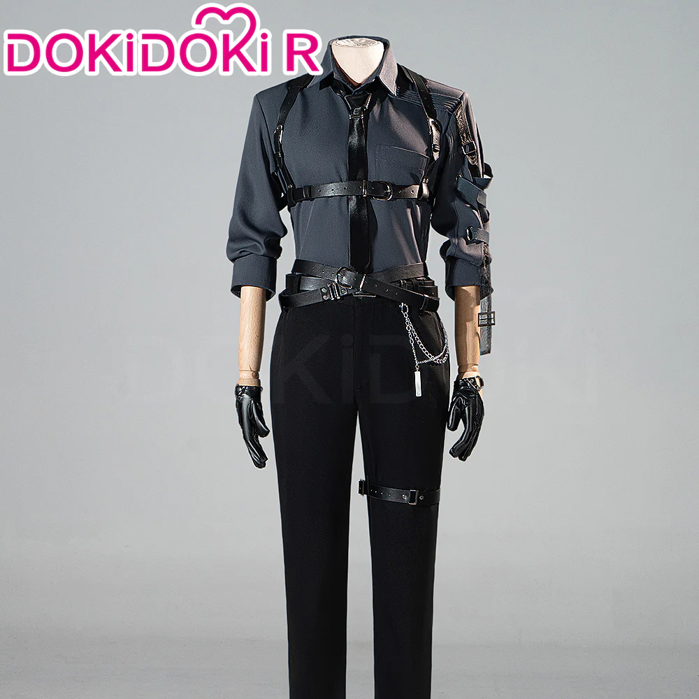 【Partially Ready For Ship】【Size XS-2XL】DokiDoki-R Game Love and Deepspace Cosplay Rafayel / Xavier / Zayne / Sylus / Caleb Total Lockdown Shirt Suit Belt Set Precise Control - Image 7
