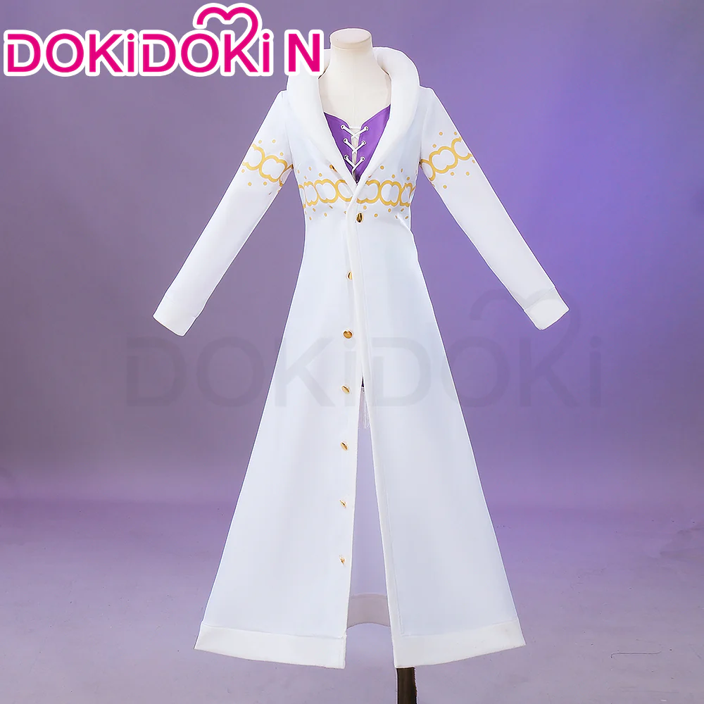 【Ready For Ship】【Last Batch】【Size XS-3XL】DokiDoki-N Anime Cosplay Costume White Coat Purple Dress
