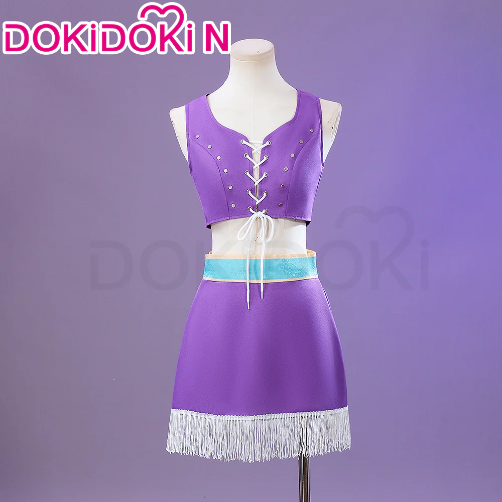 【Ready For Ship】【Last Batch】【Size XS-3XL】DokiDoki-N Anime Cosplay Costume White Coat Purple Dress - Image 2