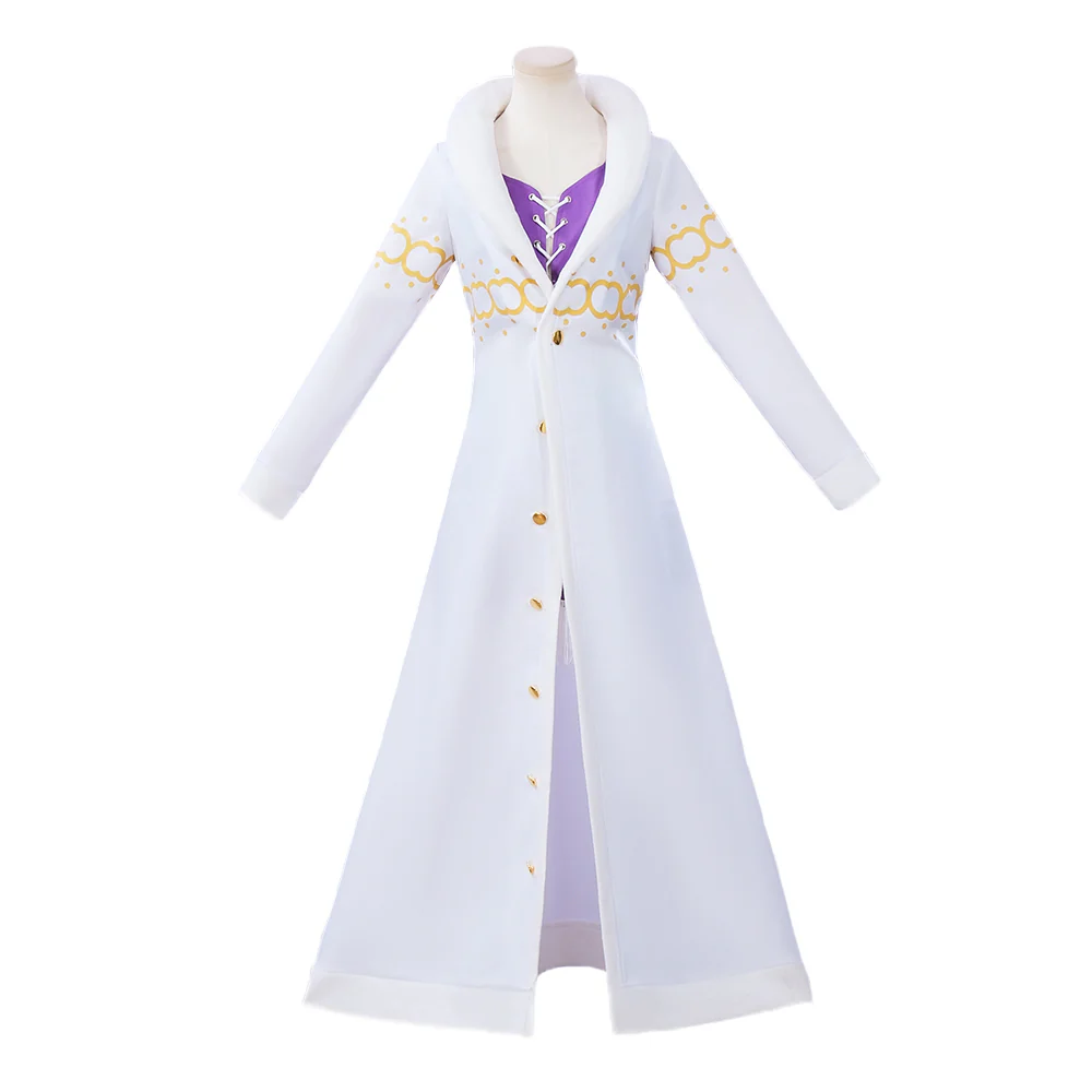 【Ready For Ship】【Last Batch】【Size XS-3XL】DokiDoki-N Anime Cosplay Costume White Coat Purple Dress - Image 5