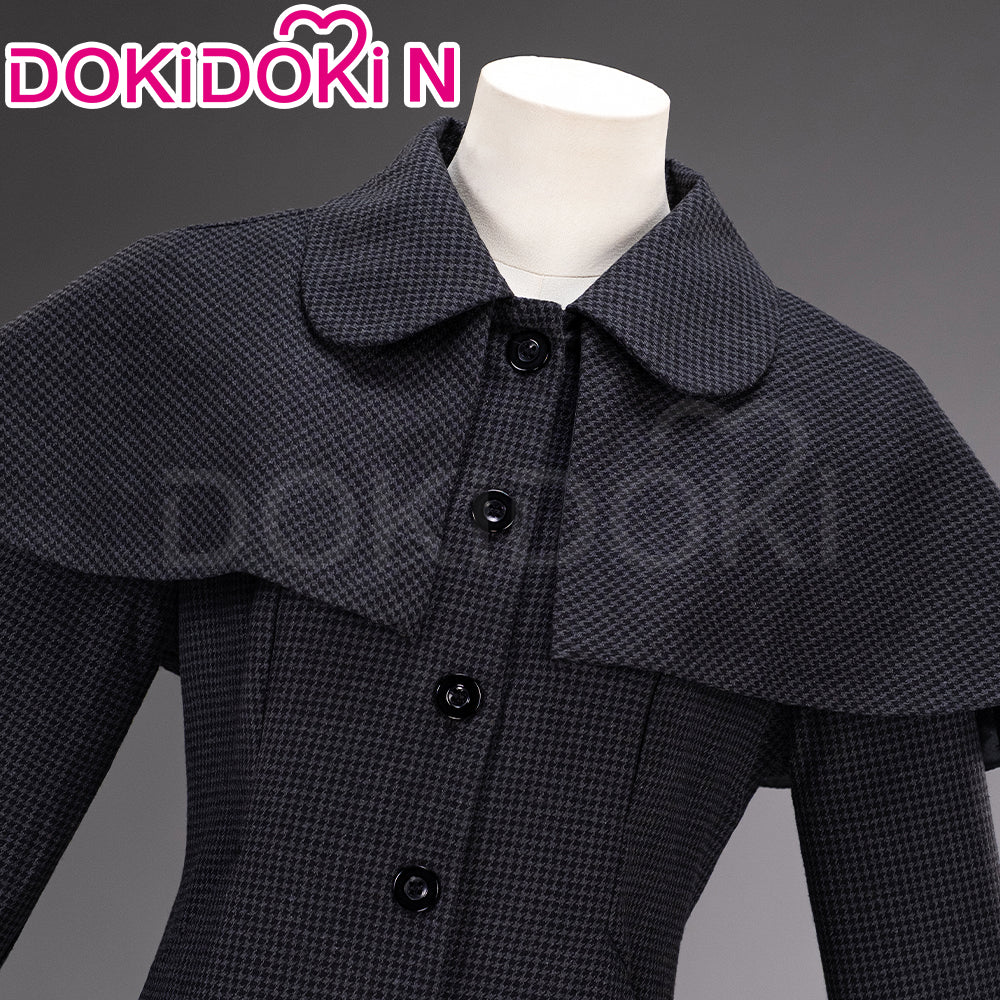 【In Stock】【Size XS-3XL】DokiDoki-N TV Cosplay Black Woolen Coat Costume Halloween Outfit - Image 4