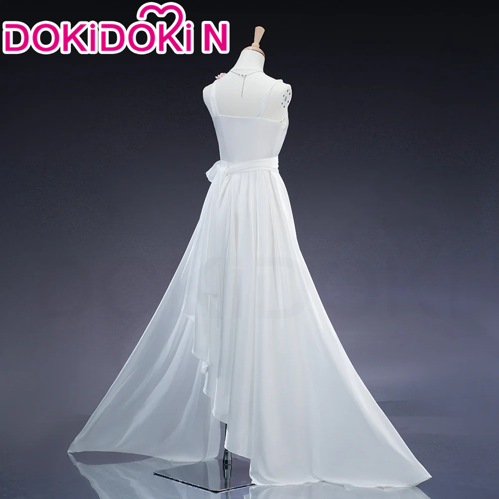 【In Stock】【Size XS-3XL】DokiDoki-R Anime Cosplay Costume White Dress Casual Wear - Image 2