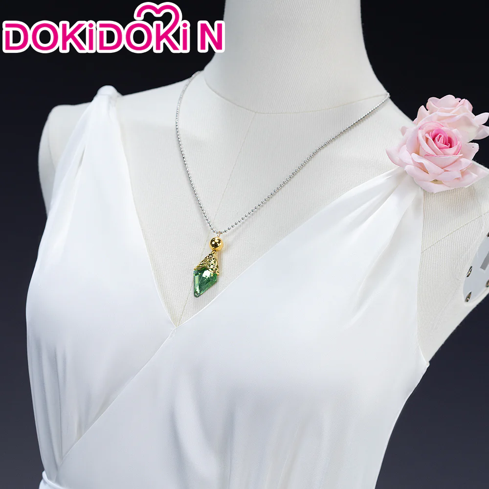 【In Stock】【Size XS-3XL】DokiDoki-R Anime Cosplay Costume White Dress Casual Wear - Image 3