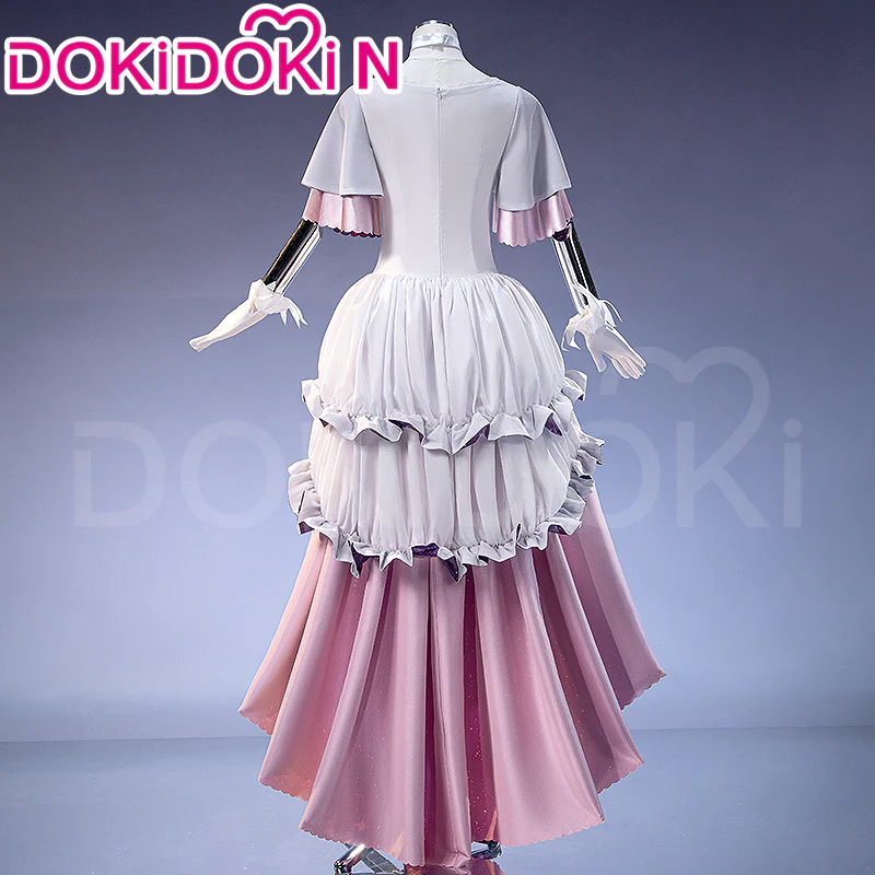 【Partially Ready For Ship】【Size XS-3XL】DokiDoki-N Anime Cosplay Ultimate Costume Pink White Purple Trailing Dress - Image 2