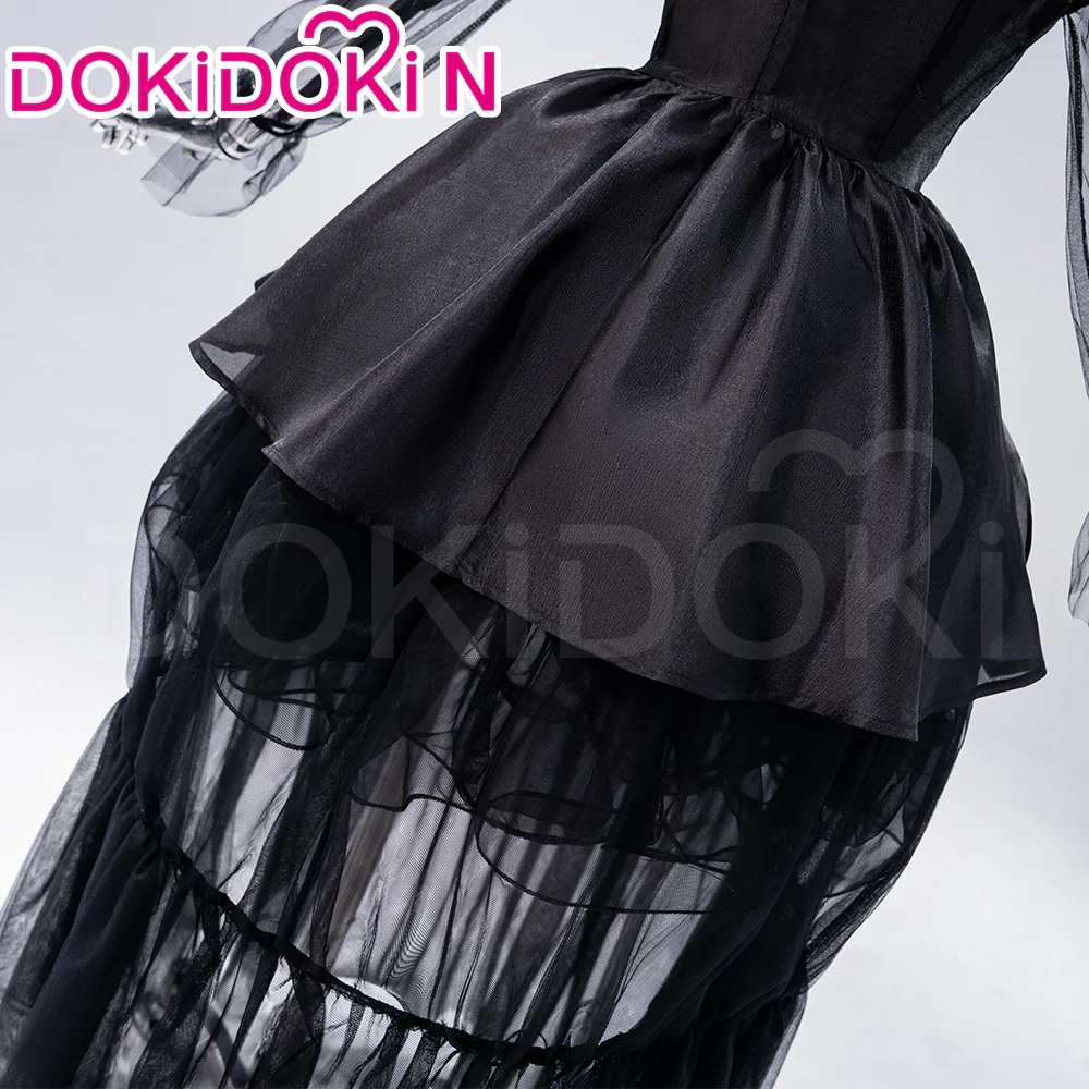 【In Stock】【Size XS-3XL】DokiDoki-R TV Cosplay Costume Dress Halloween Outfit Black - Image 4