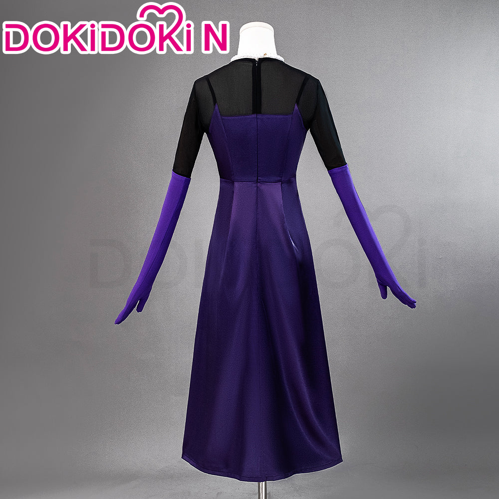 【Partially Ready For Ship】【In Stock】【Size XS-XL】DokiDoki-N Anime Hell Hotel Queen Cosplay Purple Dress Black Sexy Halloween - Image 2