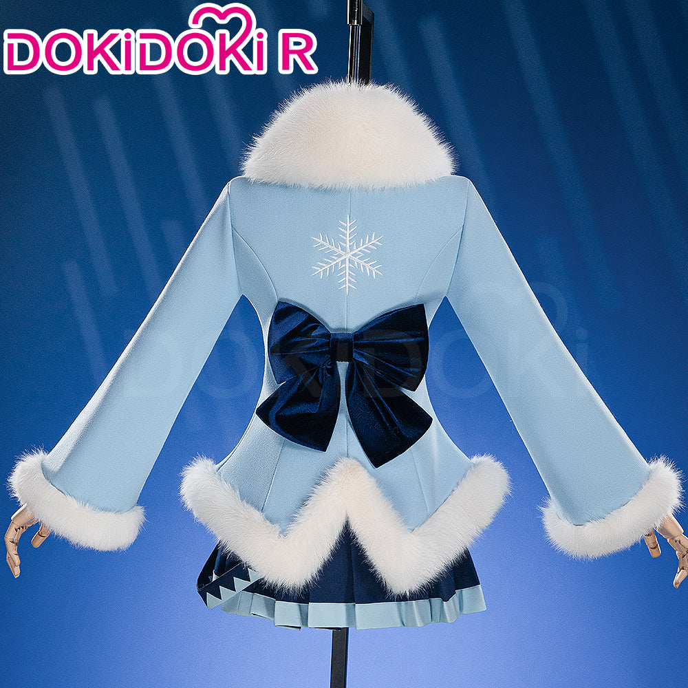 【Size XS-XL】DokiDoki-R Cosplay 2012 Snow Costume Blue Dress Gown - Image 2