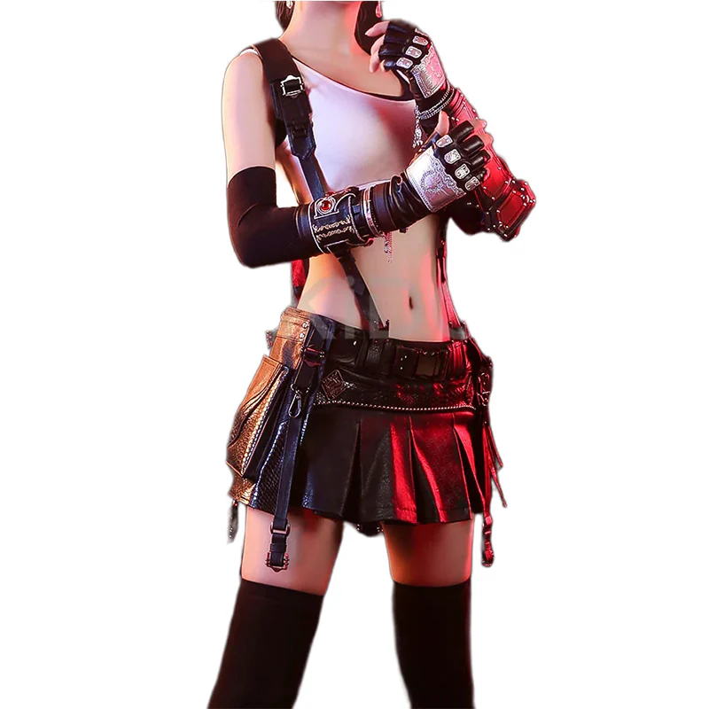 【Ready For Ship】DokiDoki-SR Tiffaa Lockhart Cosplay Black White Costume Women - Image 4