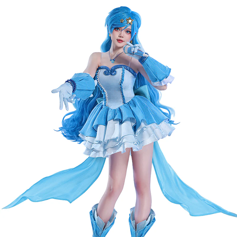 【Partially Ready For Ship】DokiDoki-SR Anime Mermaid Melody Pichi Pichi Pitch Cosplay Hanon Hosho Costume - Image 5