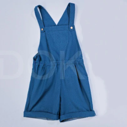 【Pants Ready For Ship】【Size S-2XL】DokiDoki-R Game Cosplay Costume Blue Denim Overalls - Image 7