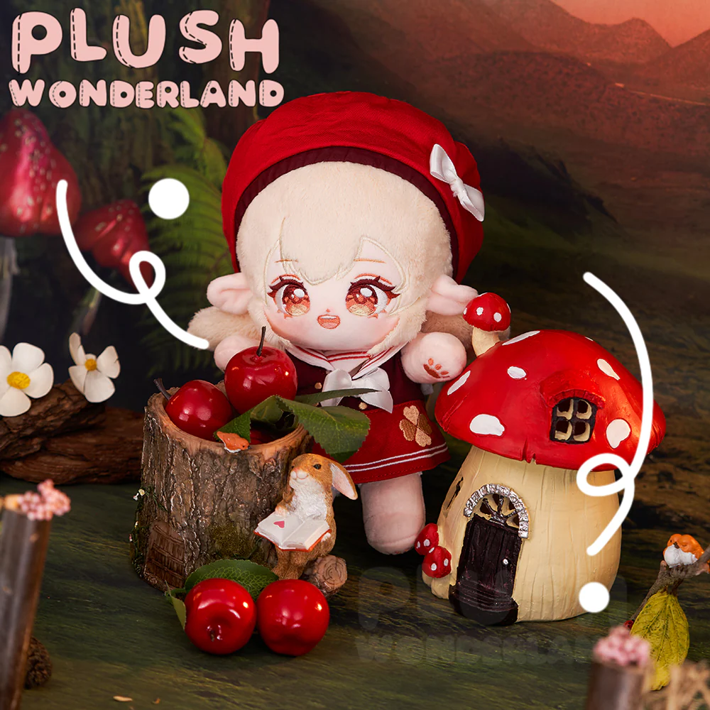 【Ready For Ship】PLUSH WONDERLAND Red leaves chasing wild waves/ The little Red witch Cotton  Doll Plushies 20CM Plush FANMADE - Image 4
