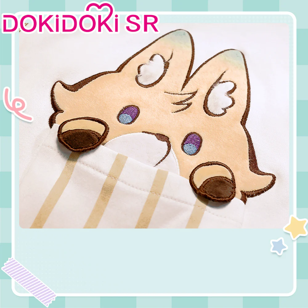 【Free Eye Mask 】DokiDoki-SR Game Genshin Impact Cosplay Aventurine Shajin Costume Long / Short Sleeve Pants / Shorts  Pajamas Casual Wear - Image 2