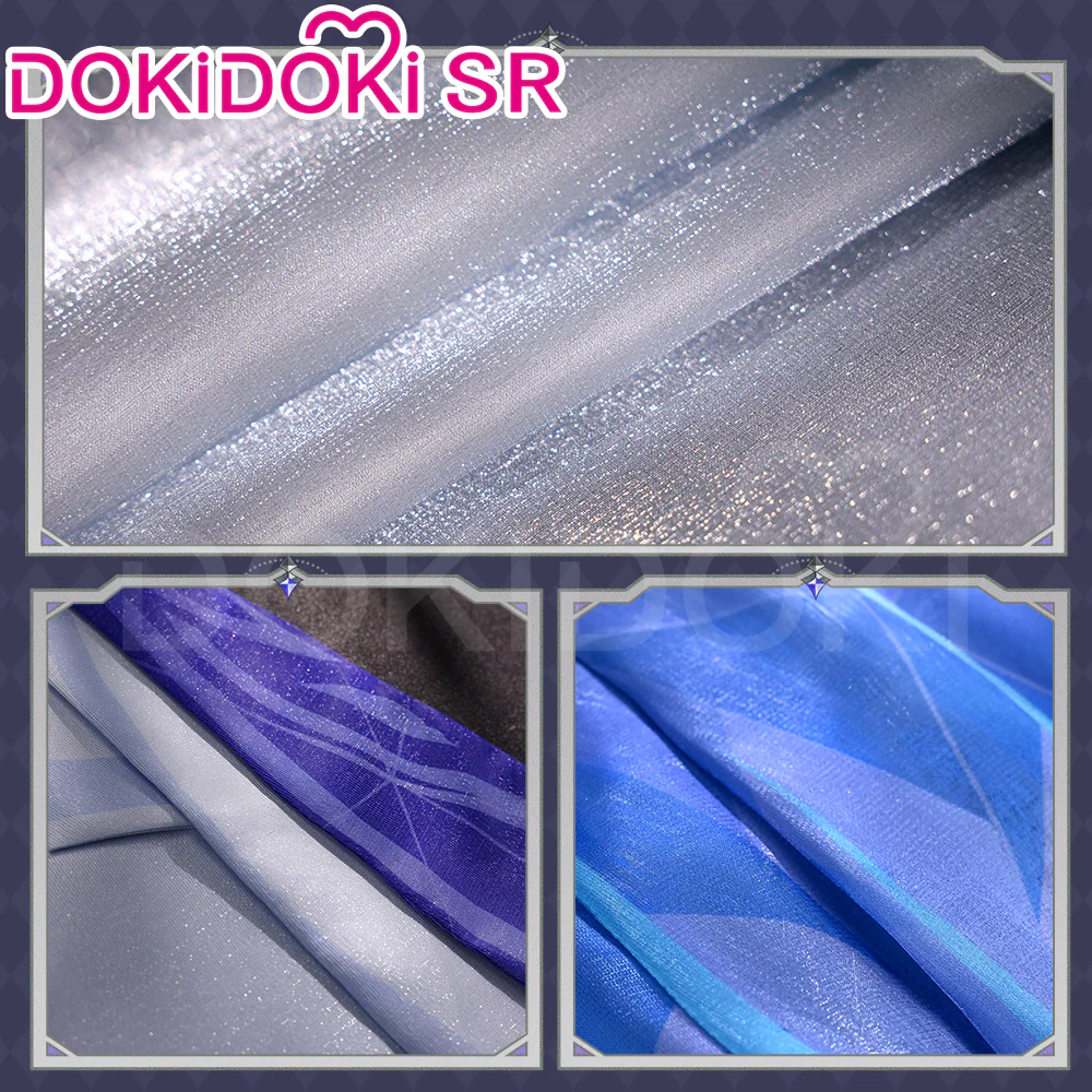 【Ready For Ship】【Size S-2XL】DokiDoki-SR Game Genshin Impact Cosplay White Skirk Costume - Image 4