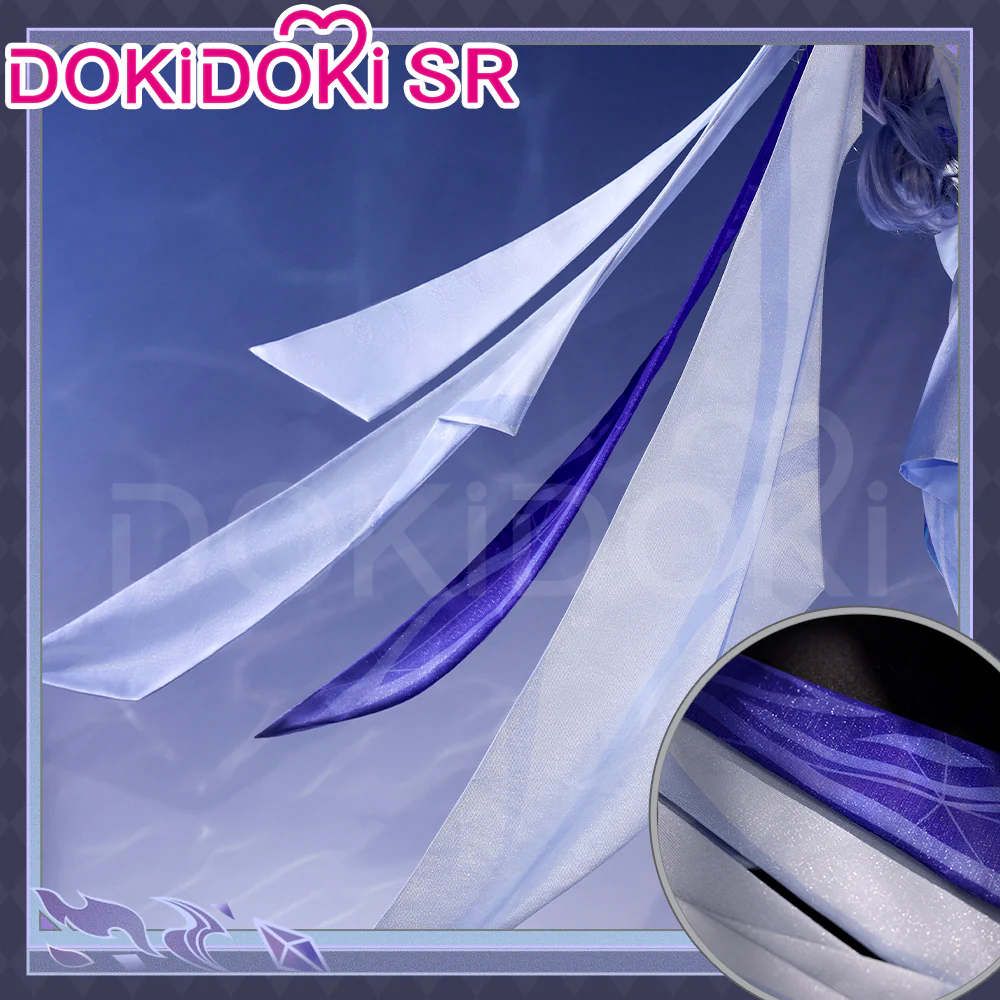【Ready For Ship】【Size S-2XL】DokiDoki-SR Game Genshin Impact Cosplay White Skirk Costume - Image 5