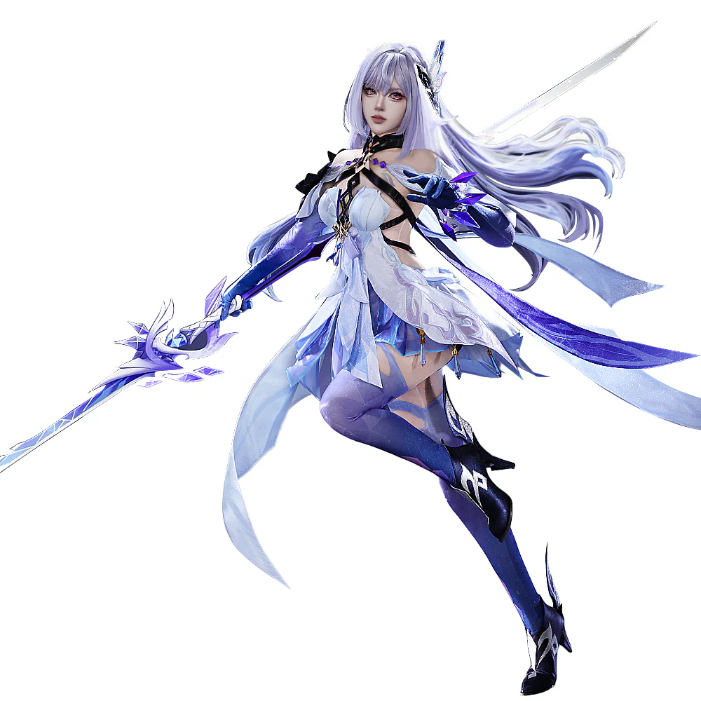 【Ready For Ship】【Size S-2XL】DokiDoki-SR Game Genshin Impact Cosplay White Skirk Costume - Image 6