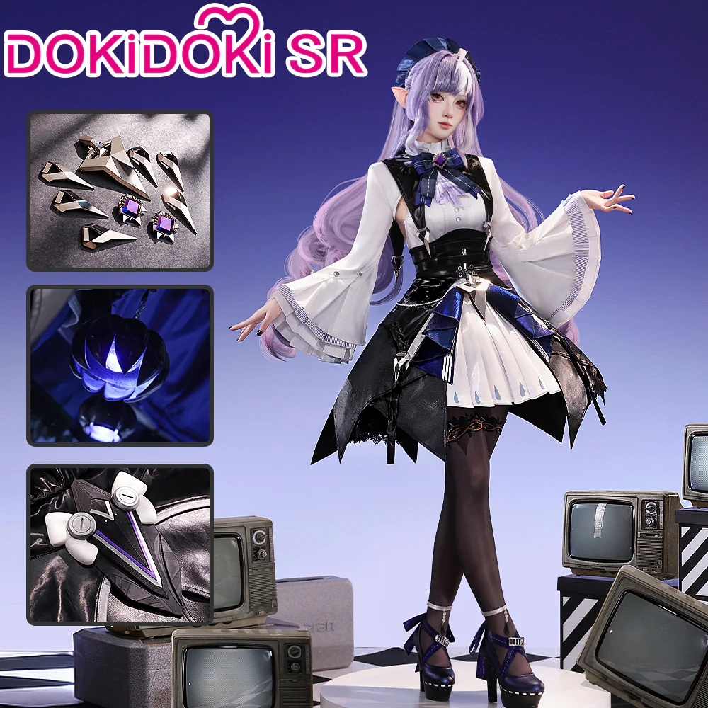 【Partially Ready For Ship】【Glowing】DokiDoki-SR Game Zenless Zone Zero Cosplay Vivian Costume Vampire Girl ZZZ