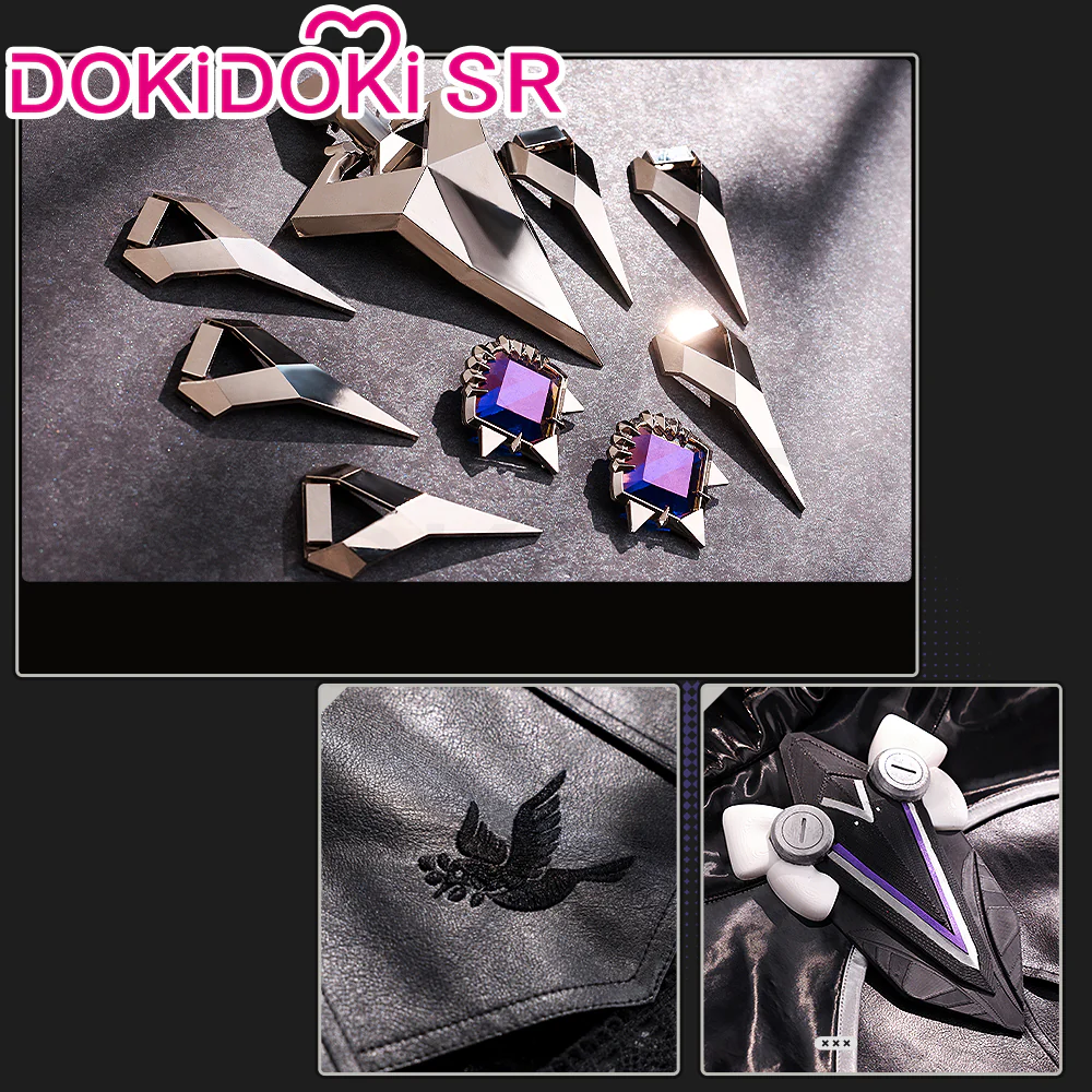 【Partially Ready For Ship】【Glowing】DokiDoki-SR Game Zenless Zone Zero Cosplay Vivian Costume Vampire Girl ZZZ - Image 5