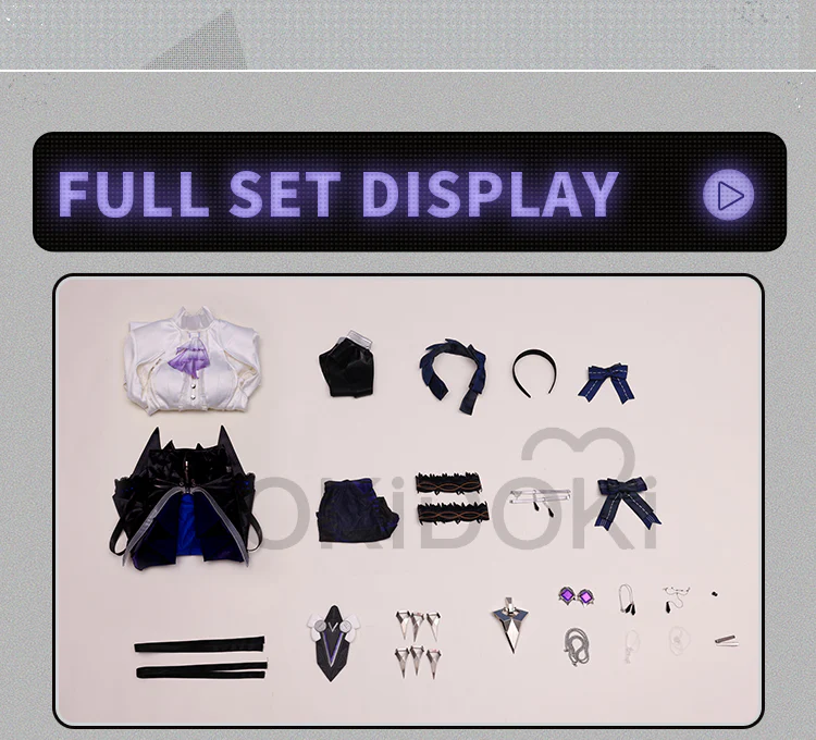 【Partially Ready For Ship】【Glowing】DokiDoki-SR Game Zenless Zone Zero Cosplay Vivian Costume Vampire Girl ZZZ - Image 7