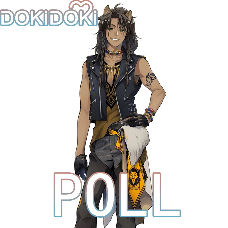 【Poll】$5 Deposit = 10% off Coupon DokiDoki Game Cosplay Brown Black Costume Sleeveless Vest