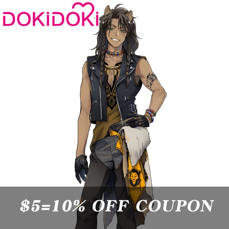 【Poll】$5 Deposit = 10% off Coupon DokiDoki Game Cosplay Brown Black Costume Sleeveless Vest - Image 2