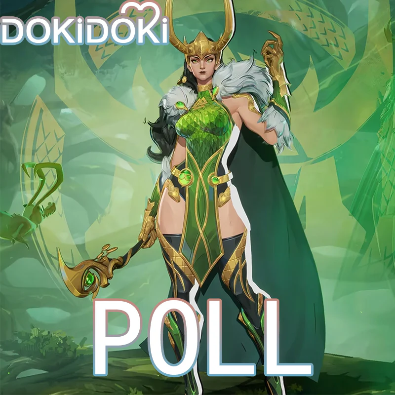 【POLL】$5 Deposit =10% OFF Coupon Dokidoki Game Cosplay Green Dress Sexy Costume Woman Lady
