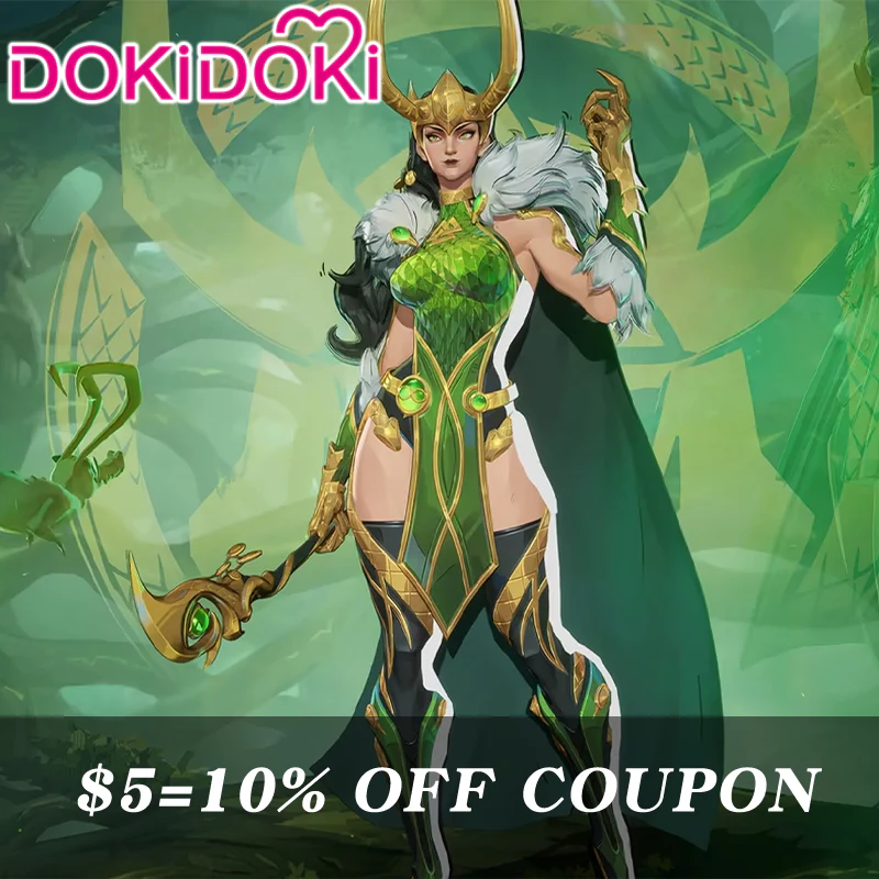【POLL】$5 Deposit =10% OFF Coupon Dokidoki Game Cosplay Green Dress Sexy Costume Woman Lady - Image 2