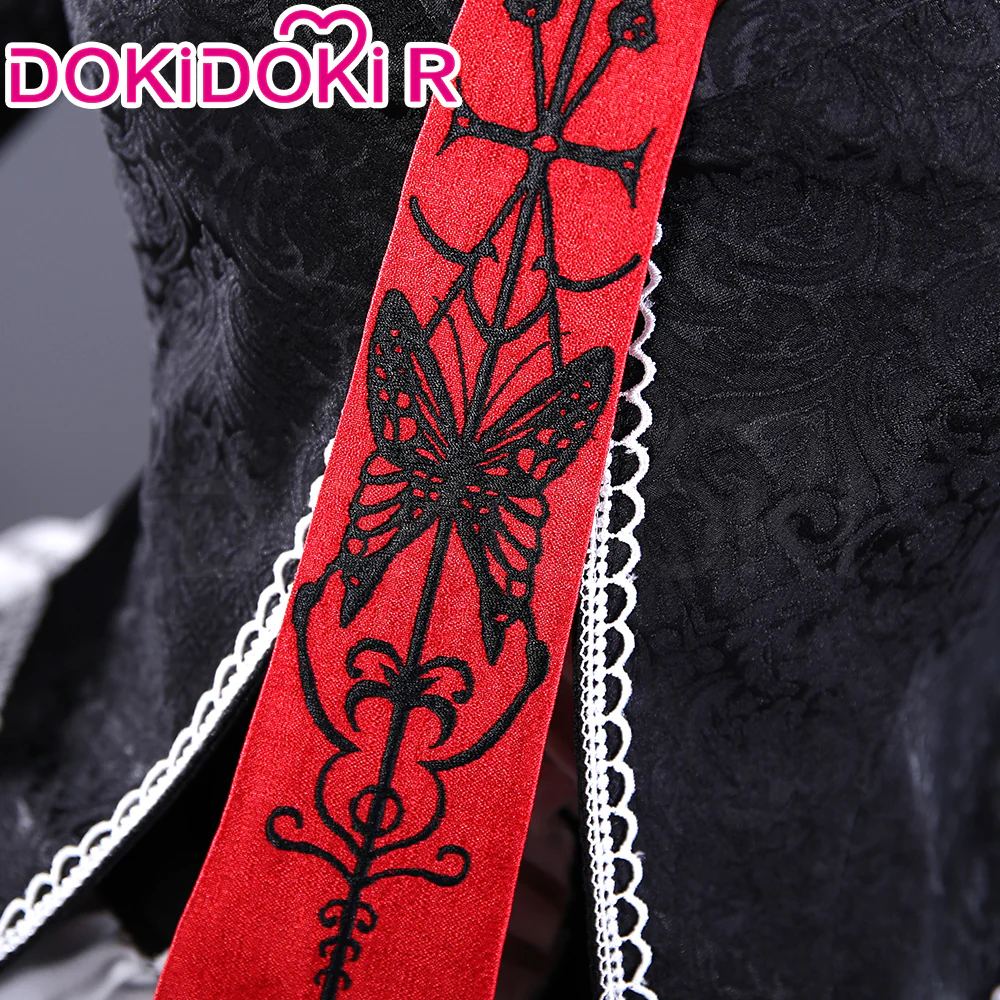 【Size S-2XL】DokiDoki-R Game Cosplay Black Maid Dress Costume - Image 2