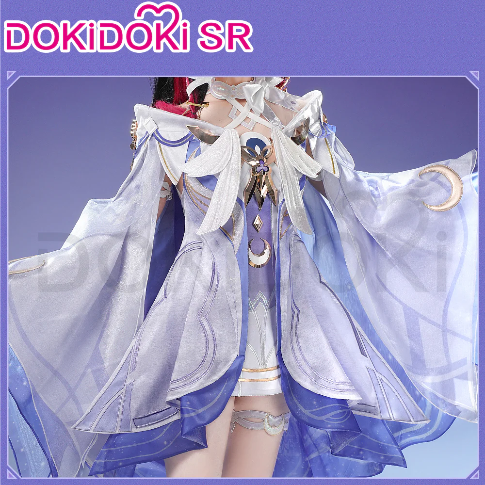 【Size S-3XL】DokiDoki-SR Game Genshin Impact Cosplay Columbina Costume Moon Maiden Song of the Welkin Moon Nod Krai - Image 2