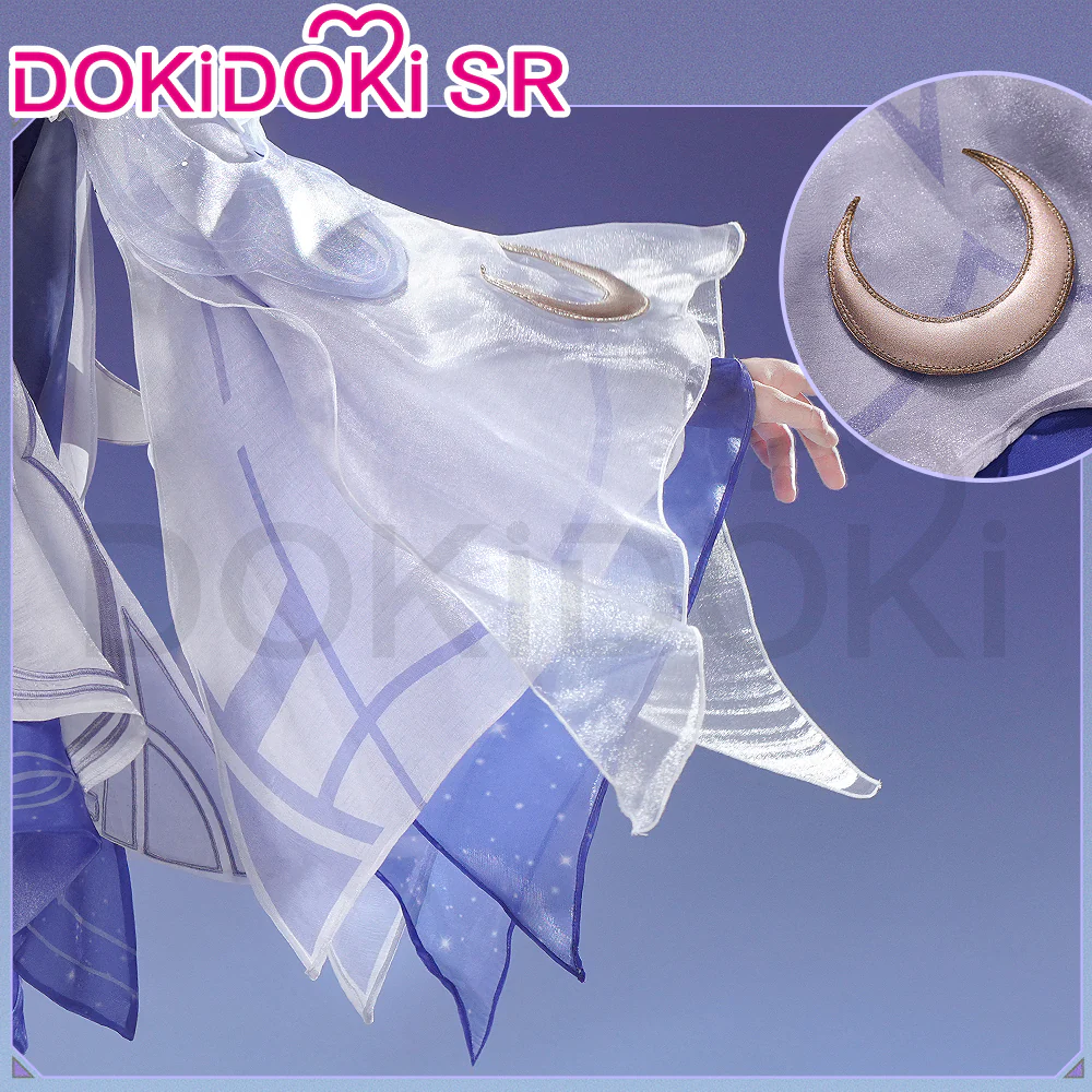 【Size S-3XL】DokiDoki-SR Game Genshin Impact Cosplay Columbina Costume Moon Maiden Song of the Welkin Moon Nod Krai - Image 4
