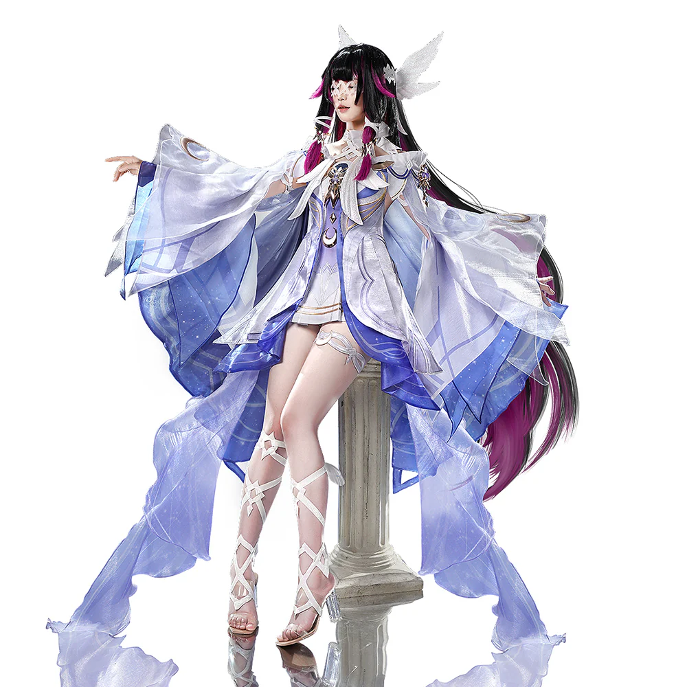 【Size S-3XL】DokiDoki-SR Game Genshin Impact Cosplay Columbina Costume Moon Maiden Song of the Welkin Moon Nod Krai - Image 5