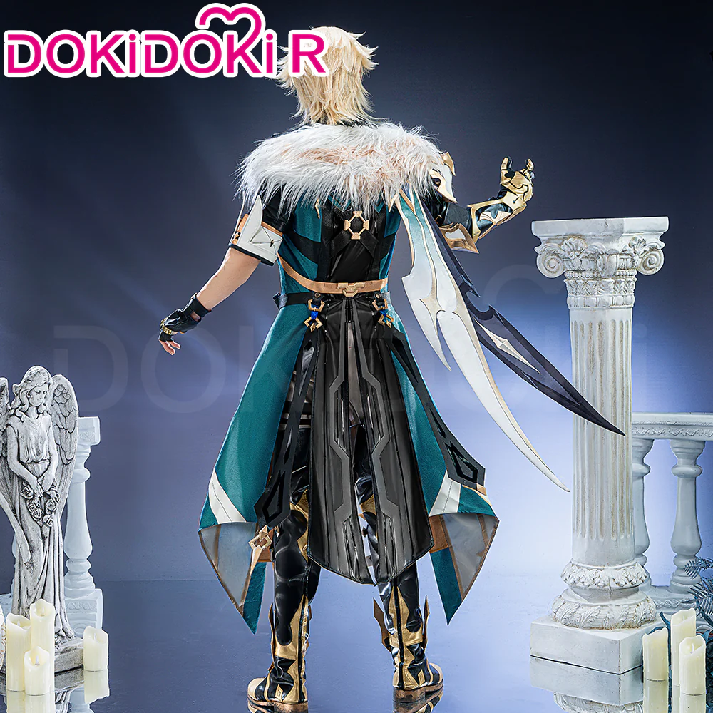 【Costume Ready For Ship】【Size XS-3XL】 DokiDoki-R Game Genshin Impact Cosplay Varka Costume / Knee Pads Song of the Welkin Moon Nod Krai - Image 3