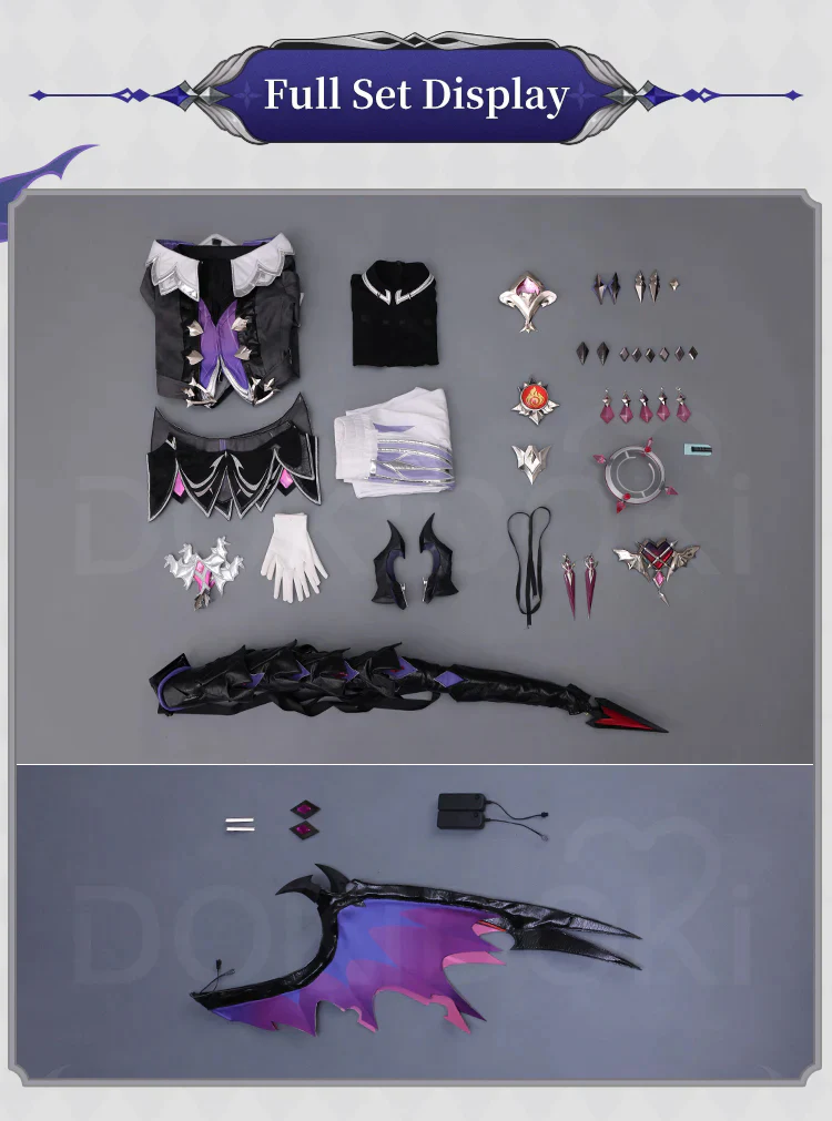【Ready For Ship】【Size S-3XL】DokiDoki-SR Game Genshin Impact Cosplay Durin Costume Song of the Welkin Moon Nod Krai - Image 8