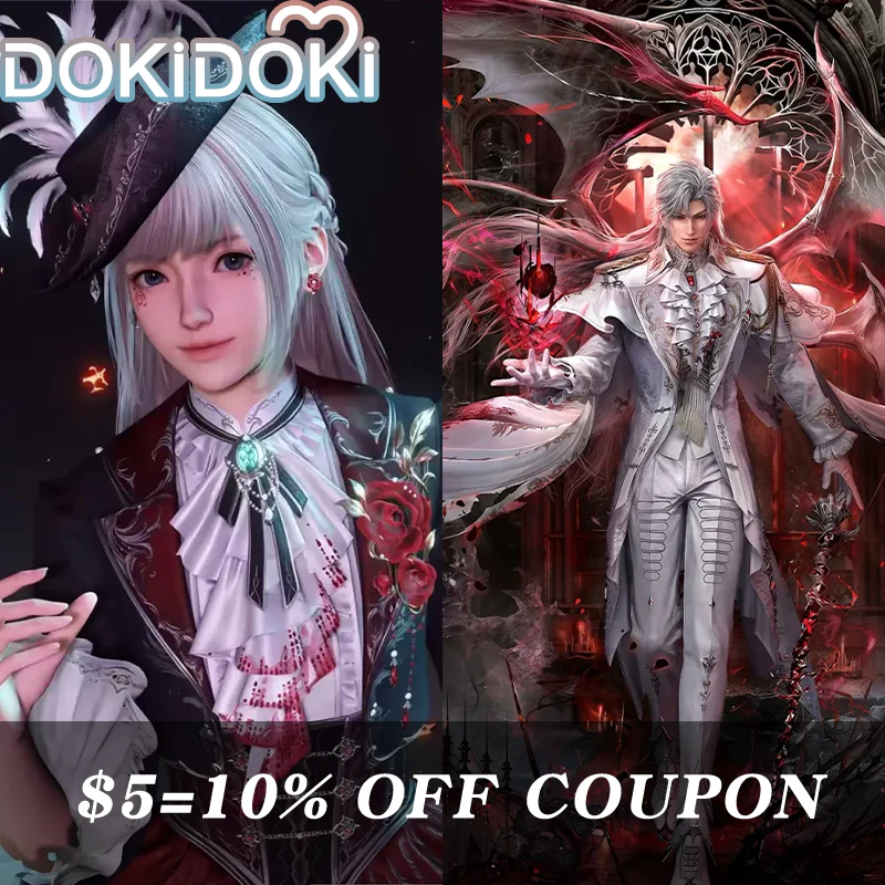 【Confirmed】$5 Deposit = 10% off Coupon DokiDoki Game Love And Deepspace Cosplay Sylus Crimson Departure / Crimson Rapture Protagonist MC Silverwing Fiend Costume Crimson Feast