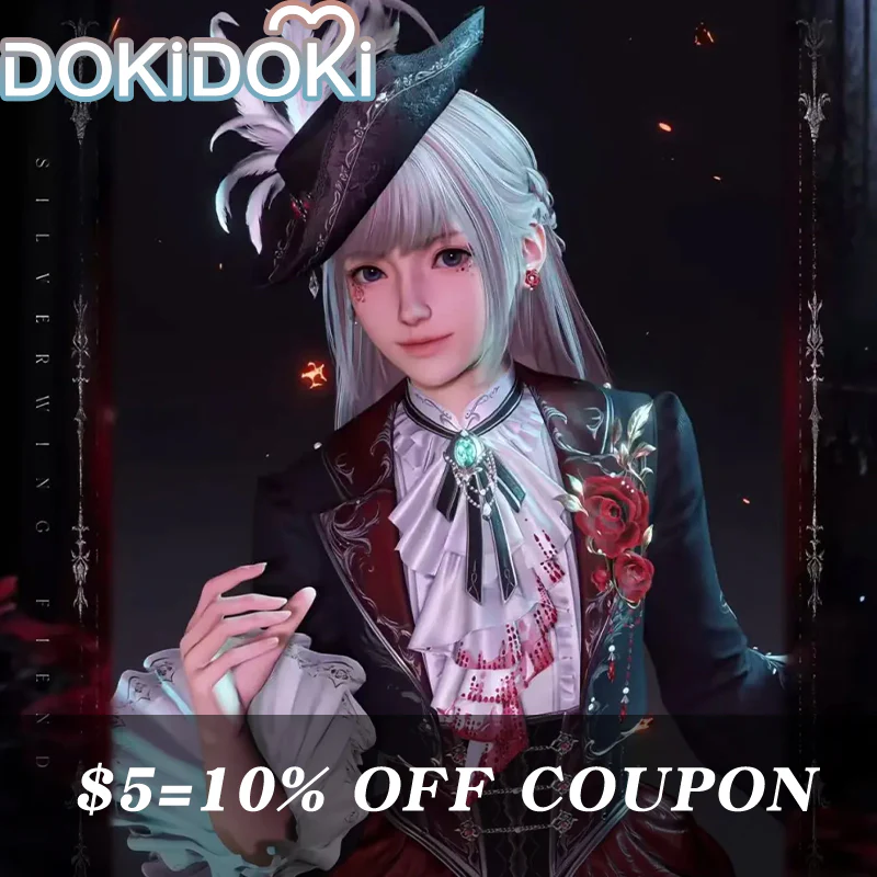 【Confirmed】$5 Deposit = 10% off Coupon DokiDoki Game Love And Deepspace Cosplay Sylus Crimson Departure / Crimson Rapture Protagonist MC Silverwing Fiend Costume Crimson Feast - Image 7