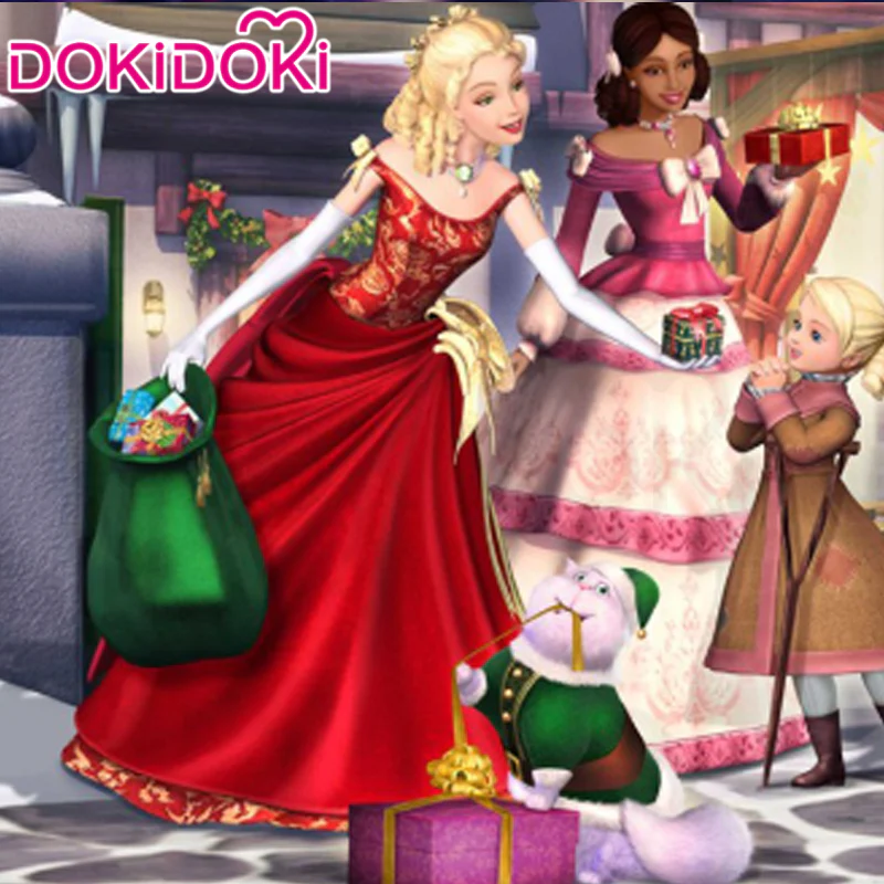 【Poll】$5 Deposit =10% OFF Coupon DokiDoki Movie Cosplay Red Christmas Princess Dress - Image 3