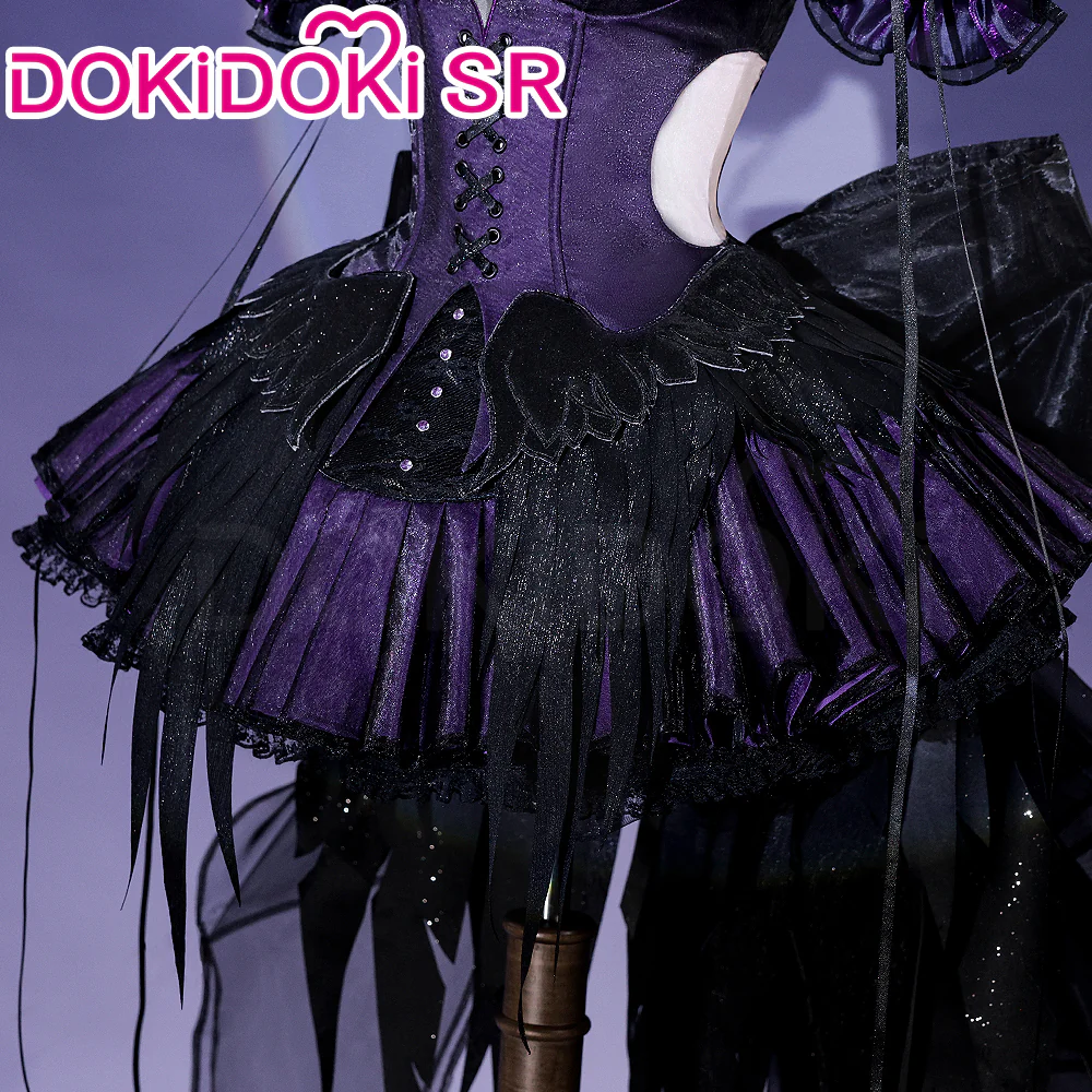 【Partially Ready For Ship】DokiDoki-SR Anime Cosplay  Costume Dress  Fate Symphony Doujin Purple - Image 4