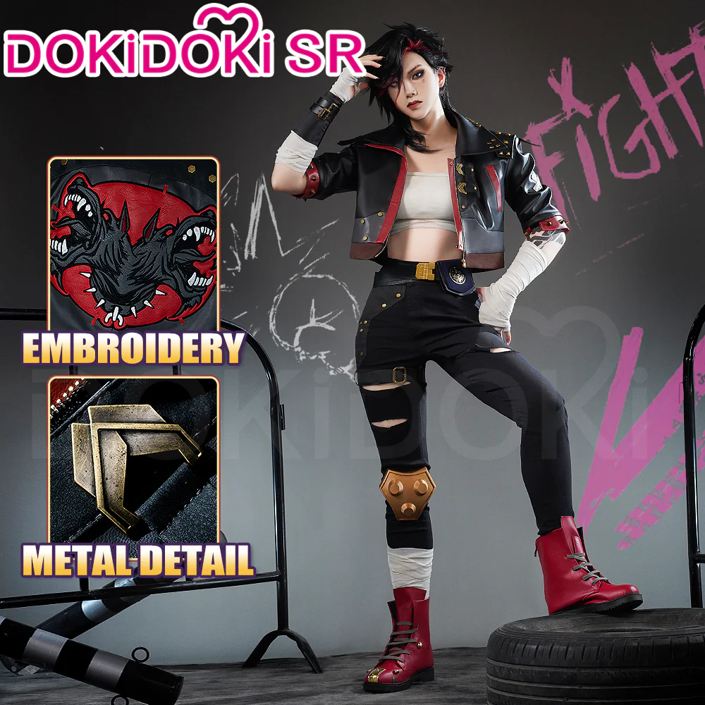 【Partial Ready For Ship】【Size S-3XL】DokiDoki-SR Game Cosplay Black Red Costume EMO