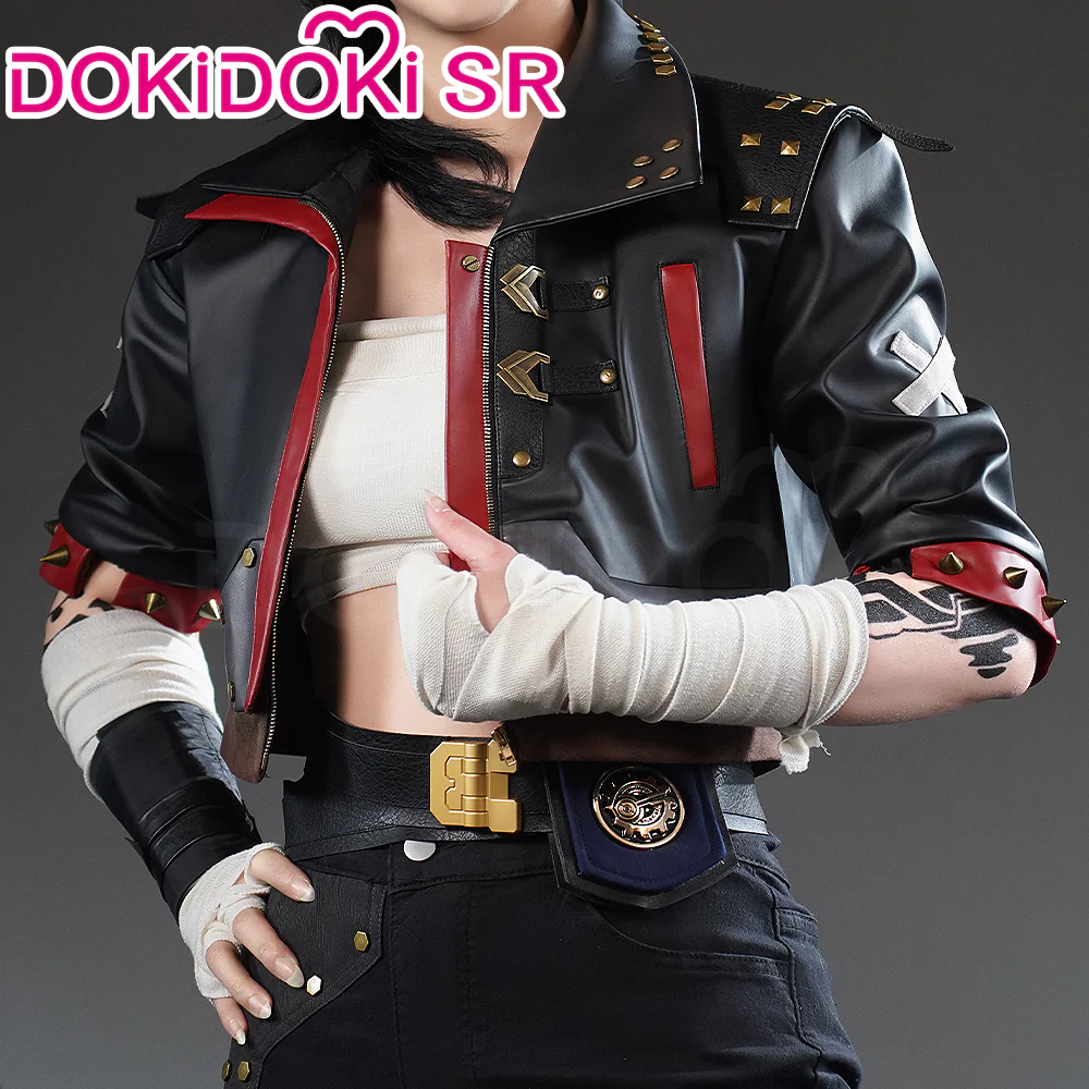 【Partial Ready For Ship】【Size S-3XL】DokiDoki-SR Game Cosplay Black Red Costume EMO - Image 4