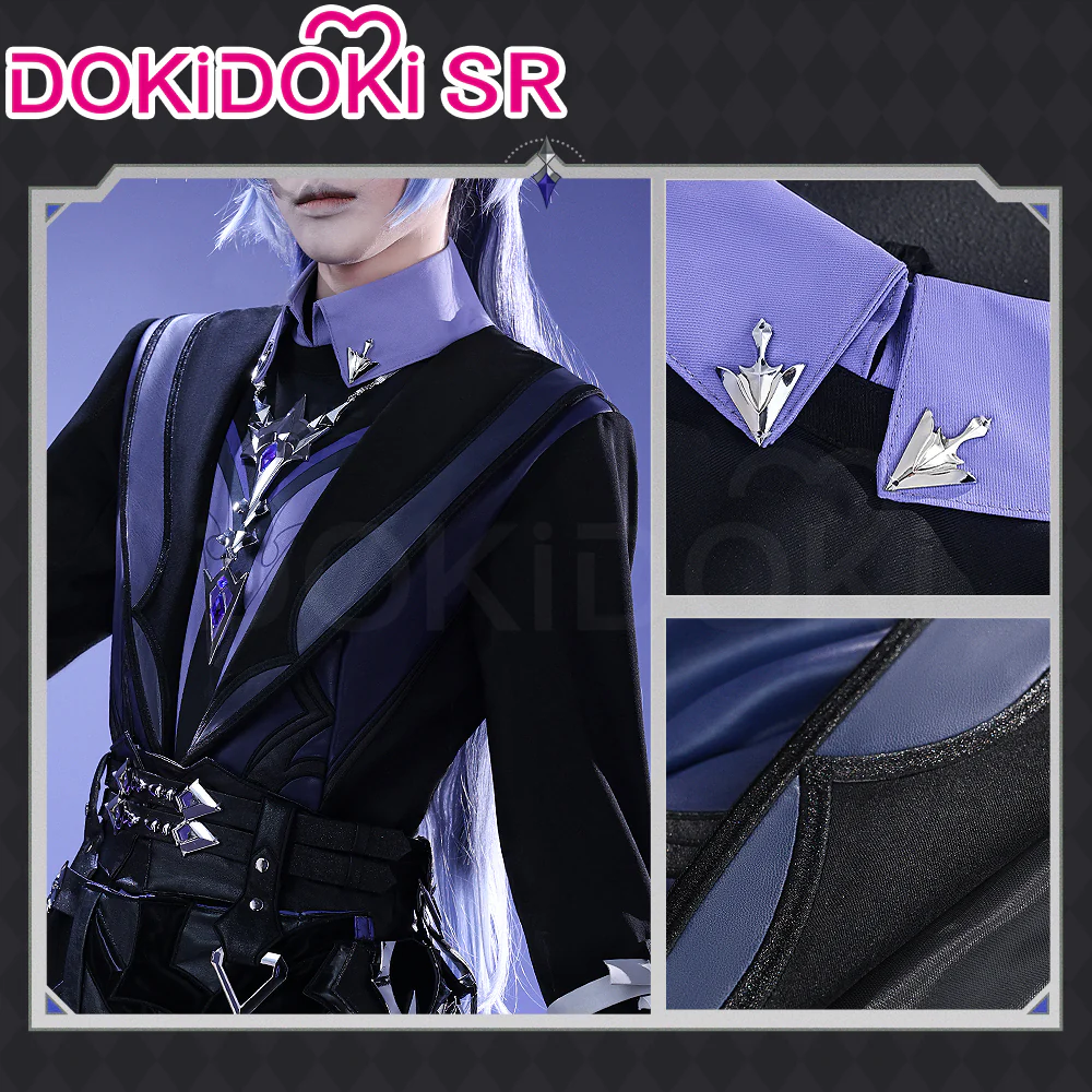 【Ready For Ship】【Size S-3XL】DokiDoki-SR Game Genshin Impact Cosplay Flins Costume / Light Prop Song of the Welkin Moon Kyryll Chudomirovich Flins Nod-Krai - Image 3