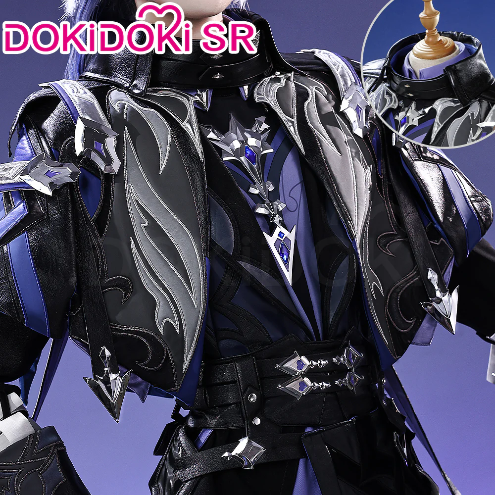 【Ready For Ship】【Size S-3XL】DokiDoki-SR Game Genshin Impact Cosplay Flins Costume / Light Prop Song of the Welkin Moon Kyryll Chudomirovich Flins Nod-Krai - Image 4