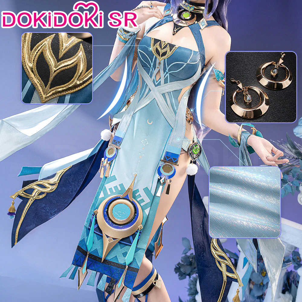 【Size S-3XL】DokiDoki-SR Game Genshin Impact Cosplay Lauma Costume Song of the Welkin Moon Nod Krai - Image 2