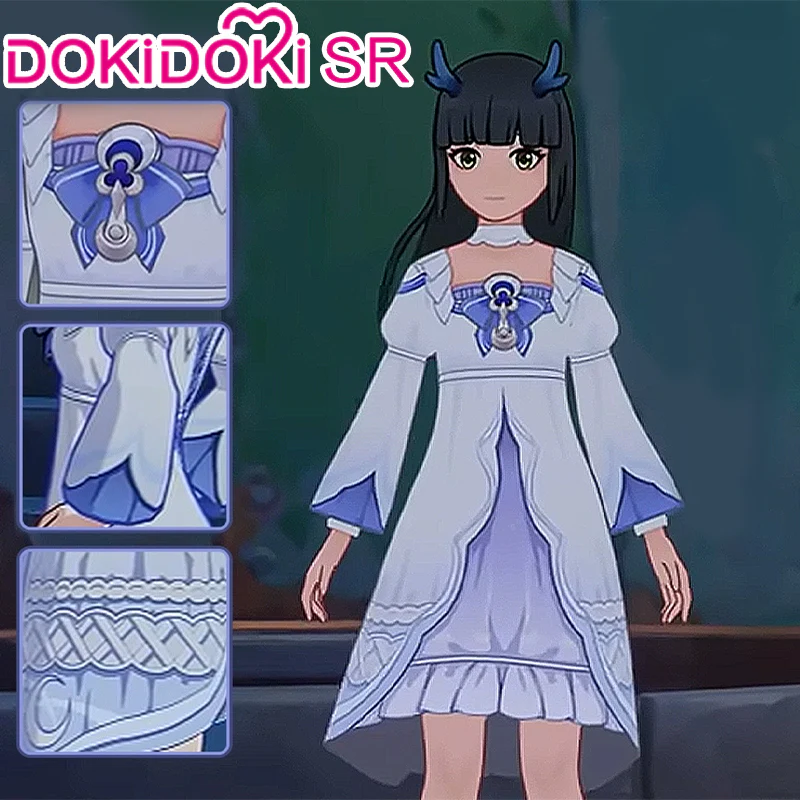 【POLL】$5 Deposit =10% off DokiDoki-SR Game Genshin Impact Cosplay Columbina Costume Long / Short Dress Moon-Prayer Night - Image 6