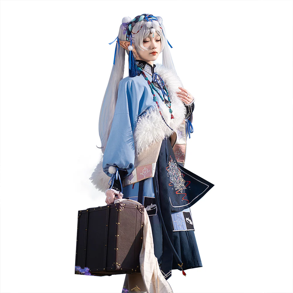 DokiDoki-SR Anime Cosplay Friierern Costume Snow in Tianshan Mountains Doujin Dress - Image 5
