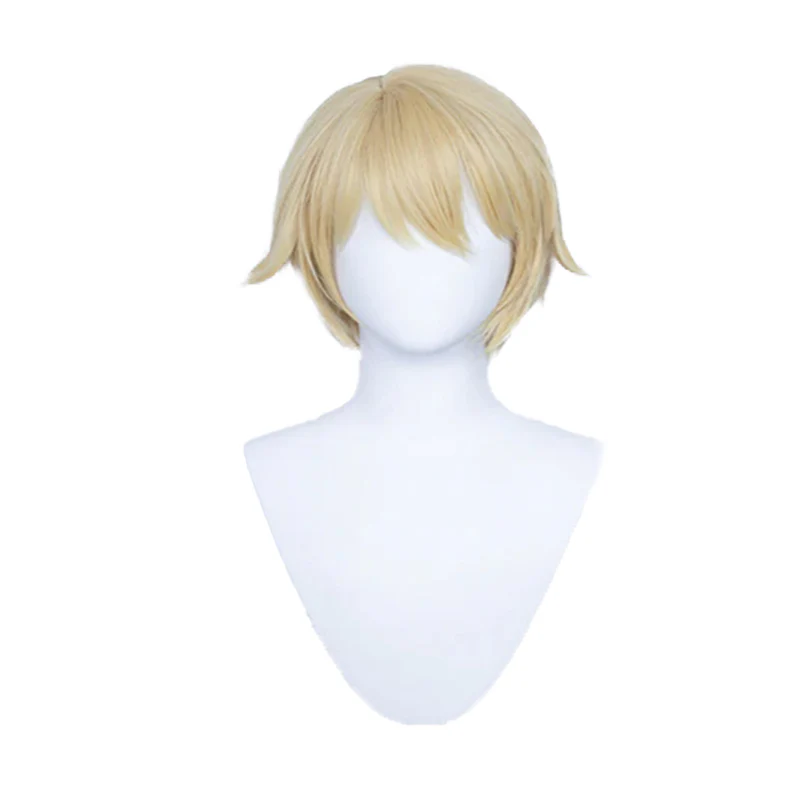 【Ready For Ship】DokiDoki Game Genshin Impact Cosplay Dainsleif Cosplay Wig  Men Short Golden - Image 5