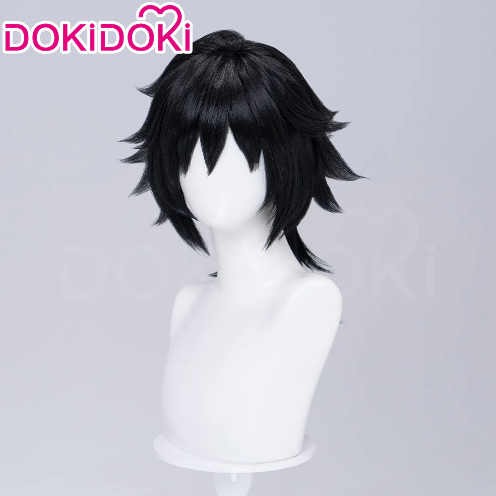 【Ready For Ship】DokiDoki Anime Copslay Wig Black Long Heat Resistant Hair Halloween - Image 2