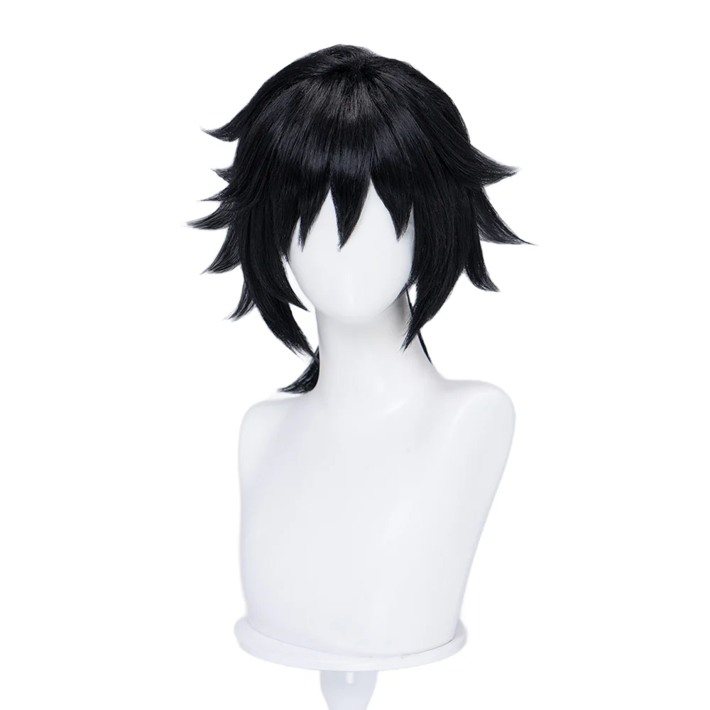 【Ready For Ship】DokiDoki Anime Copslay Wig Black Long Heat Resistant Hair Halloween - Image 5