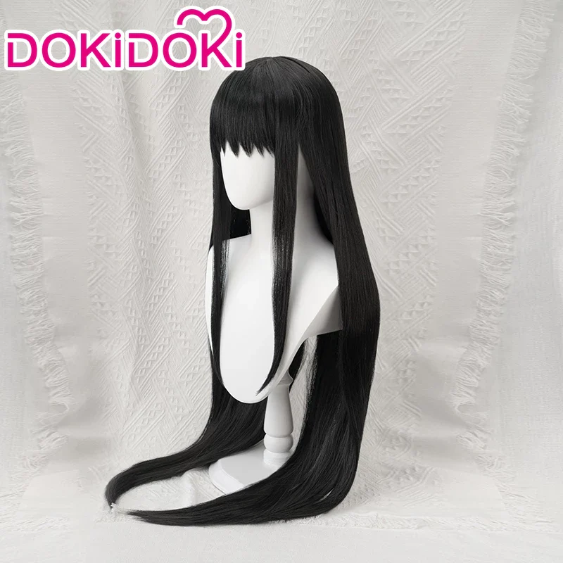 【Ready For Ship】DokiDoki Anime Cosplay Devil Women Black Long Wig / Hiarband Halloween Accessory - Image 3