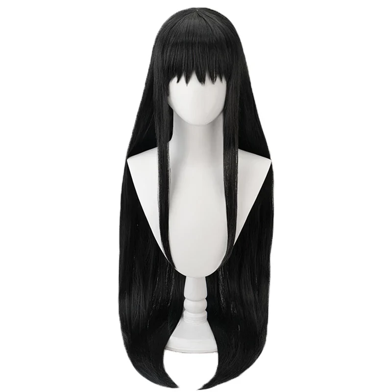 【Ready For Ship】DokiDoki Anime Cosplay Devil Women Black Long Wig / Hiarband Halloween Accessory - Image 6